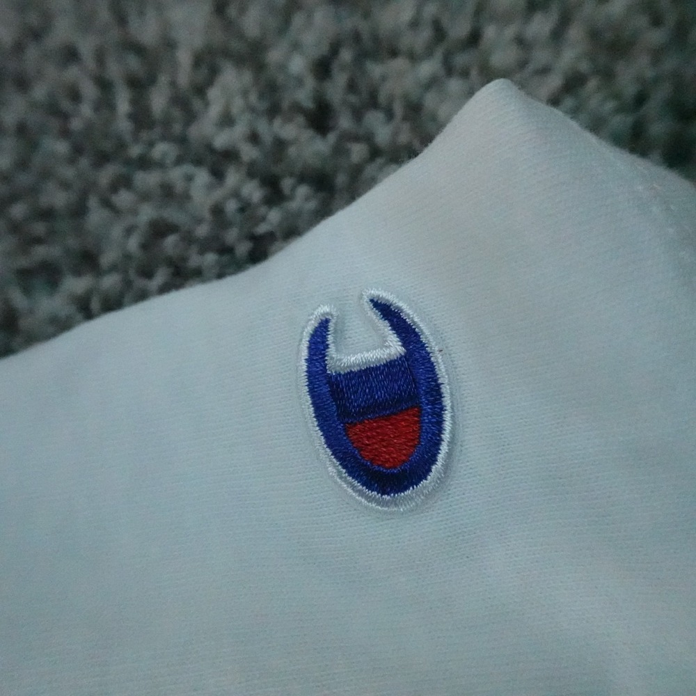 NEW Champion Shirt Mens S White Graphic Logo Short Sleeve T-shirt Tee Casual Top - Picture 4 of 10